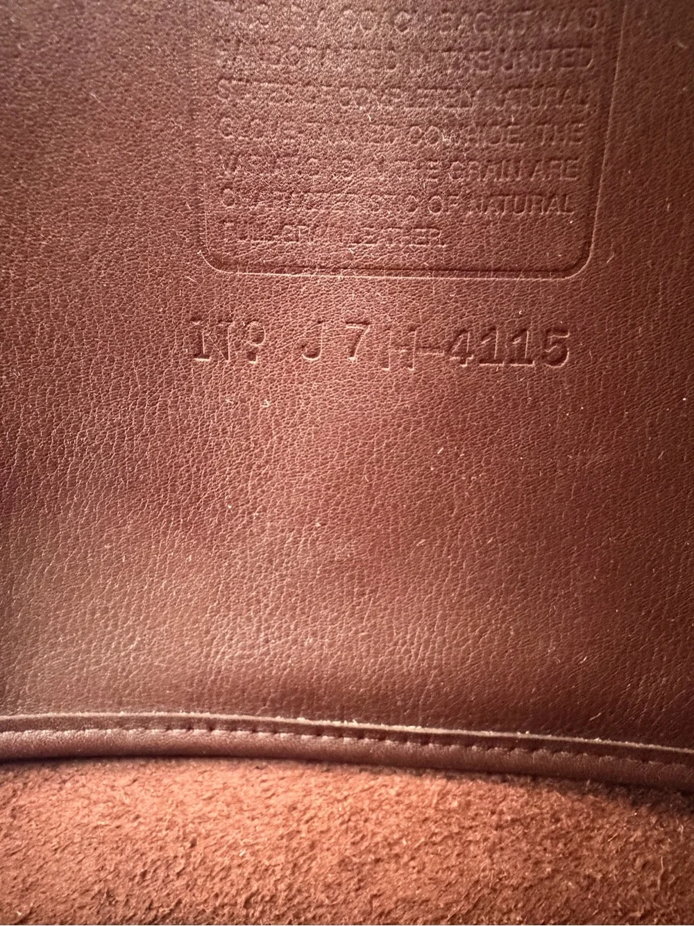 Vintage Coach Whitney 4115 in Mahogany EUC Made in USA